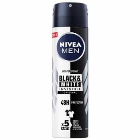 SAMCHEM NIVEA MEN INVISIBLE POWER ANTYPERSPIRANT SPRAY 150ML NIVEA Antyperspiranty NIVEA MEN INVISIBLE POWER ANTYPERSPIRANT 