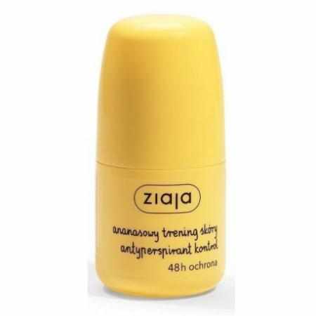 SAMCHEM Ziaja Ananasowy Trening Skóry antyperspirant Roll-On 48H 60ml ZIAJA Antyperspiranty Damski antyperspirant, który zap SAMCHEM Ziaja Ananasowy Trening Skóry antyperspirant Roll-On 48H 60ml ZIAJA Antyperspiranty Damski antyperspirant, który zap