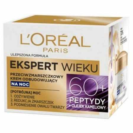 SAMCHEM L\'OREAL EKSPERT WIEKU PRZECIWZMARSZCZKOWY KREM ODBUDOWUJąCY NA NOC 60+ 50 ML L\'Oréal Paris Strona główna L\'OREAL 