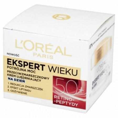 SAMCHEM L\'OREAL EKSPERT WIEKU PRZECIWZMARSZCZKOWY KREM UJĘDRNIAJąCY NA DZIEŃ 50+ 50 ml L\'Oréal Paris Strona główna L\'OREA