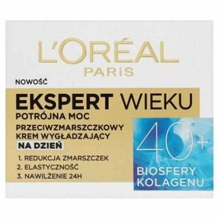 SAMCHEM L\'OREAL EKSPERT WIEKU PRZECIWZMARSZCZKOWY KREM WYGŁADZAJąCY NA DZIEŃ 40+ 50 ML L\'Oréal Paris Strona główna L\'OREA