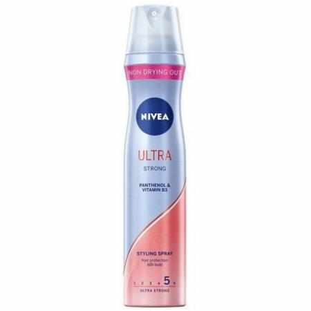SAMCHEM NIVEA LAKIER DO WŁOSÓW ULTRA STRONG 250ML NIVEA Stylizacja włosów NIVEA LAKIER DO WŁOSÓW ULTRA STRONG 250ML Dużo tow