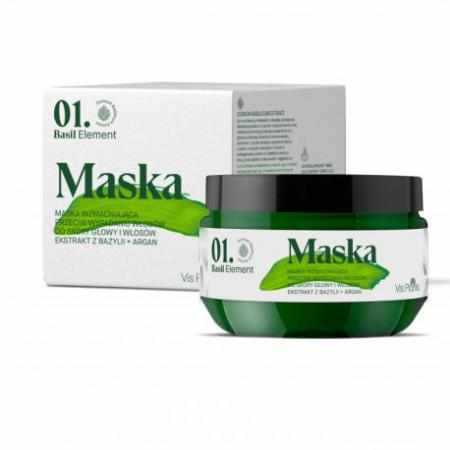 SAMCHEM VIS PLANTIS BASIL ELEMENT MASKA DO WŁOSÓW 200ML Vis Plantis Strona główna Vis Plantis, BASIL ELEMENT, Regenerująca m