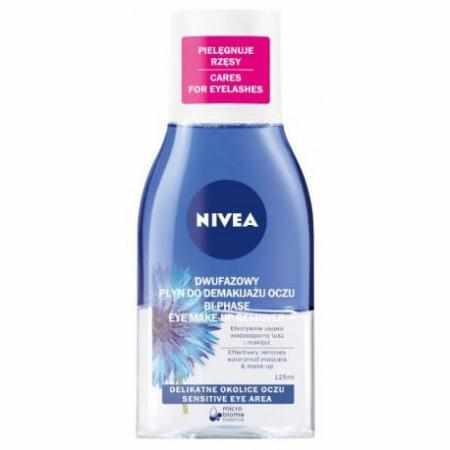 SAMCHEM NIVEA DWUFAZOWY PŁYN DO DEMAKIJAŻU OCZU 125ML NIVEA Strona główna NIVEA DWUFAZOWY PŁYN DO DEMAKIJAŻU OCZU 125ML