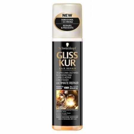 SAMCHEM GLISS KUR EKSPRESOWA ODŻYWKA REGENERUJąCA ULTIMATE REPAIR 200ML GLISS KUR Strona główna Formuły Gliss Kur z keratyno