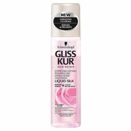 SAMCHEM GLISS KUR EKSPRESOWA ODŻYWKA DO WŁOSÓW ŁAMLIWYCH LIQUID SILK GLOSS 200ML GLISS KUR Strona główna GLISS KUR EKSPRESOW