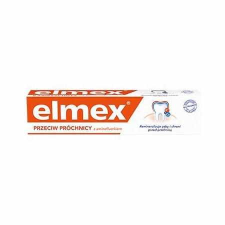 SAMCHEM ELMEX® PASTA DO ZĘBÓW PRZECIW PRÓCHNICY 75 ML Elmex Strona główna ELMEX Pasta do zębów przeciw próchnicy 75ml\nPasta