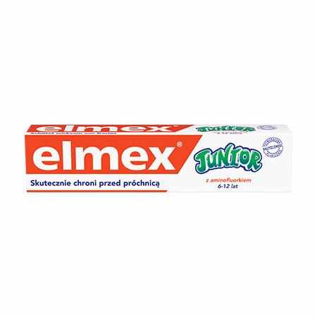 SAMCHEM ELMEX® PASTA DO ZĘBÓW JUNIOR 6-12 75 ML Elmex Strona główna Pasta do zębów elmex® JUNIOR Ochrona nowych zębów stał