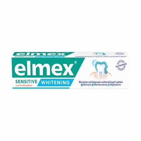 SAMCHEM ELMEX® PASTA DO ZĘBÓW SENSITIVE WHITENING 75 ML Elmex Strona główna ELMEX® PASTA DO ZĘBÓW SENSITIVE WHITENING 75 ML