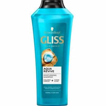SAMCHEM Gliss Aqua Revive Moisturizung Shampoo szampon nawilżający do włosów normalnych i suchych 400ml BRAKI 