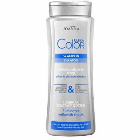 SAMCHEM JOANNA ULTRA COLOR SYSTEM SZAMPON DO WŁOSÓW ROZJAŚNIANYCH I SIWYCH 400ML JOANNA Strona główna szampony-do-wlosow/1