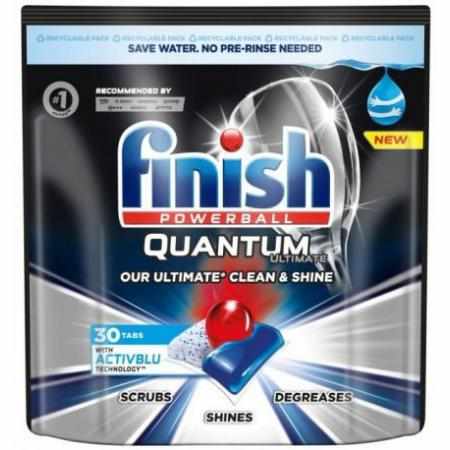 SAMCHEM Finish Quantum Ultimate Kapsułki do zmywarki 30szt FINISH Tabletki do zmywarki Finish Quantum Ultimate Kapsułki do z