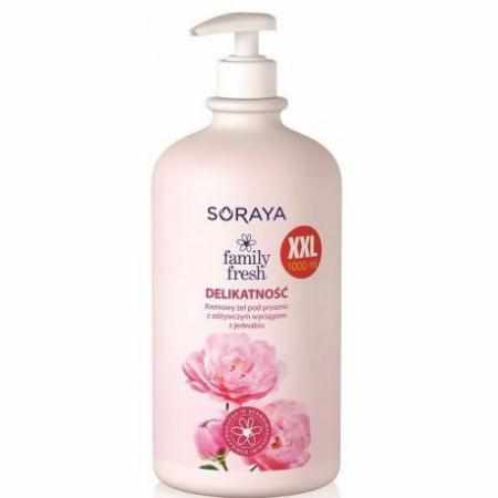 SAMCHEM SORAYA FAMILY FRESH KREMOWY ŻEL POD PRYSZNIC DELIKATNOŚĆ 1L SORAYA Strona główna SORAYA FAMILY FRESH KREMOWY ŻE