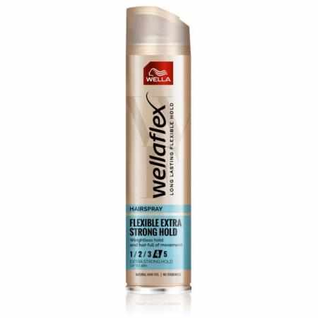 SAMCHEM WELLAFLEX LAKIER DO WŁOSÓW 250ML (4) BARDZO MOCNE UTRWALENIE WELLAFLEX Stylizacja włosów WELLAFLEX LAKIER DO WŁOSÓW 