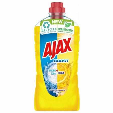SAMCHEM Ajax Boost Płyn czyszczący soda oczyszczona + cytryna 1 l AJAX Do podłóg Płyn uniwersalny Ajax Boost Soda oczyszczon