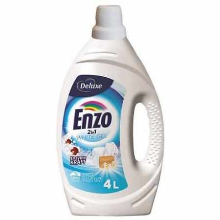 SAMCHEM ENZO deluxe 4L żel do prania białego 100 prań ENZO Żel do prania Deluxe Enzo 2w1 - żele do prania o pięknych zapacha