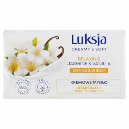 SAMCHEM Luksja Creamy & Soft Kremowe mydło relaksujące jaśmin i wanilia 90 g Mydła toaletowe Luksja Creamy &amp; Soft Jaśmi