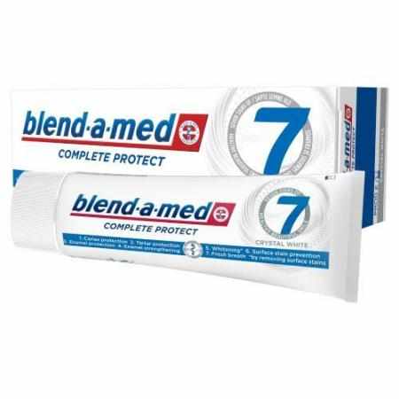 SAMCHEM BLEND-A-MED Complete Protect 7 Crystal White Pasta do zębów 75ml Blend-a-med Strona główna Blend-a-med Complete Prot