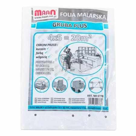 SAMCHEM Folia malarska gruba plus 4m x 5m 25mic Maan MAAN Strona główna Folia malarska gruba to wszechstronny produkt do zab