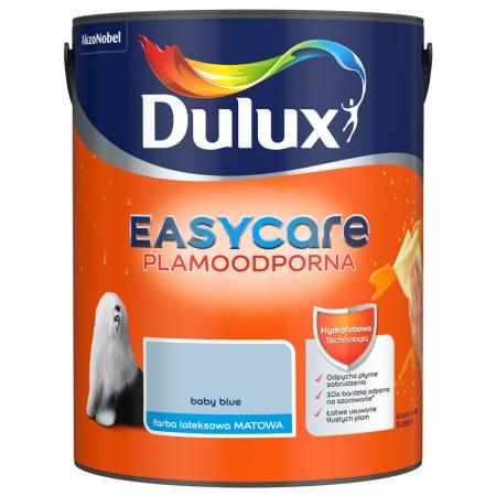 SAMCHEM BABY BLUE 5L DULUX EASYCARE Farby BABY BLUE 5L DULUX EASYCARE Wydajność: 14 m2/LCzas schnięcia: 2 HAplikacja: Wałek