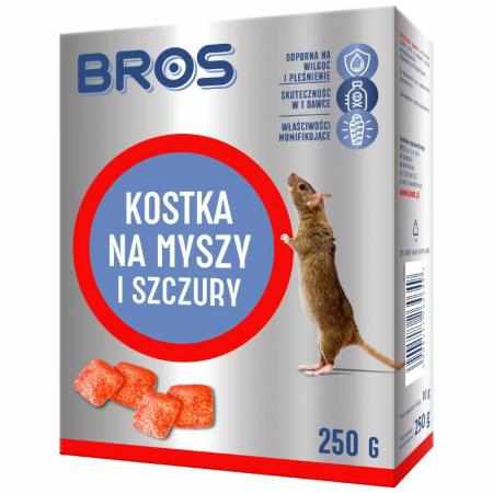 SAMCHEM KOSTKA NA MYSZY I SZCZURY 250G BROS Trutki i odstraszacze 