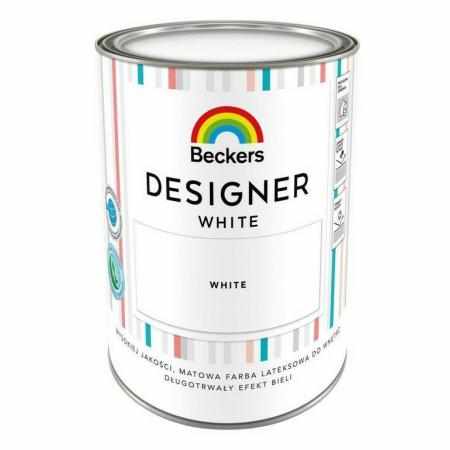 SAMCHEM FARBA DESIGNER LATEKSOWA MAT WHITE 1L Beckers Farby \nOdporność pomalowanej powłoki na mycie wodą z dodatkiem deterg SAMCHEM FARBA DESIGNER LATEKSOWA MAT WHITE 1L Beckers Farby \nOdporność pomalowanej powłoki na mycie wodą z dodatkiem deterg