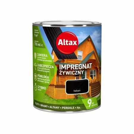 SAMCHEM ALTAX IMPREGNAT ŻYWICZNY HEBAN 0,75L Altax Impregnaty do ścian i elewacji Altax Heban szybkoschnący impregnat żywicz