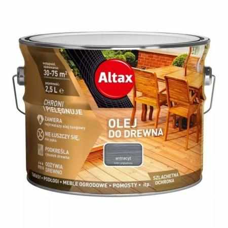 SAMCHEM ALTAX OLEJ DO DREWNA.2,50L ANTRACYT Altax Strona główna ALTAX OLEJ DO DREWNA 2,50L ANTRACYT Altax olej do drewna na 