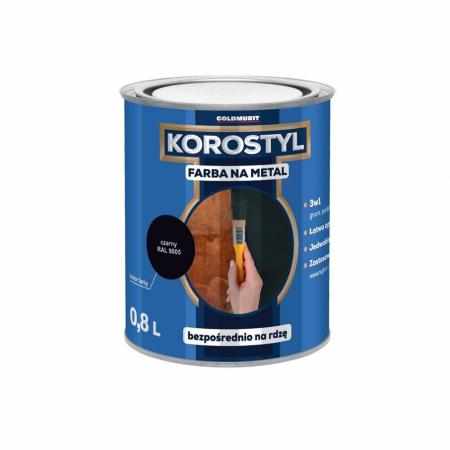 SAMCHEM KOROSTYL 0,8L SZARY GRAFITOWY 7024 Antykorozyjna Farba na Metal GOLDMURIT Emalie do metalu, drewna i betonu. KOROSTY