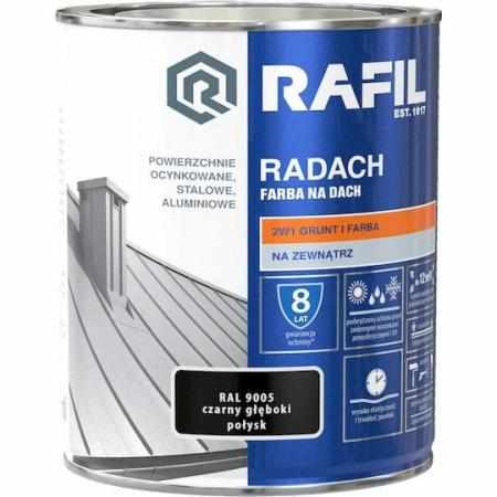 SAMCHEM RADACH 0,75L CZARBY PÓŁMATOWY - FARBA NA DACH RAFIL Farby i uszczelniacze do dachów Szukasz doskonałego rozwiązania,