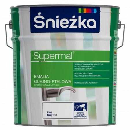 SAMCHEM BIAŁA MATOWA SUPERMAL FARBA OLEJNA 5L Emalie do metalu, drewna i betonu. BIAŁA MATOWA SUPERMAL FARBA OLEJNA 5L 5903
