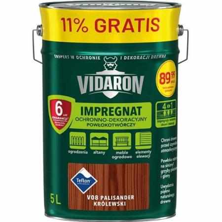 SAMCHEM VIDARON IMPREGNAT PALISANDER KRÓLEWSKI 5L Vidaron Impregnat do drewna VIDARON IMP.PALIS.KROLEWS.5,0L Dużo towarów w 