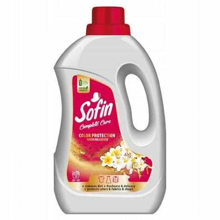 SAMCHEM SOFIN PŁYN DO PRANIA COLOR 1.5L 30 prań Sofin Płyny do prania SOFIN Płyn do Prania Koloru 1,5L z Potrójną Ochroną\nP