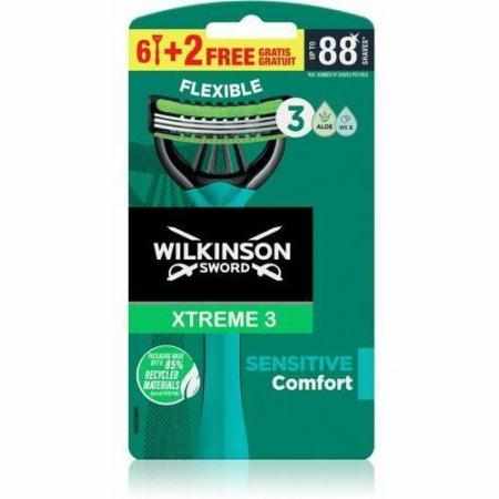 SAMCHEM Etreme 3 sensitive comfort maszynki jednorazowe dla mężczyzn 8 szt. WILKINSON Golenie i depilacja SAMCHEM Etreme 3 sensitive comfort maszynki jednorazowe dla mężczyzn 8 szt. WILKINSON Golenie i depilacja