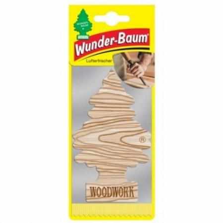 SAMCHEM Wunder-baum - Choinka- Wood Work Odświeżacz do Auta WUNDER-BAUM Zapachy samochodowe Zapach samochodowy - Wood Work -