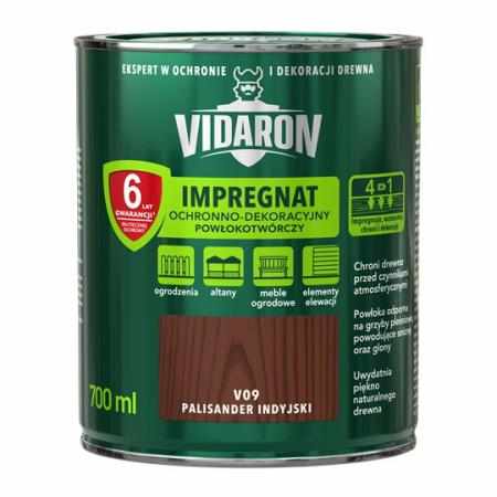 VIDARON IMPREGNAT PALISANDER INDYJSKI V09 0,7L|Impregnat do drewna