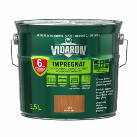 VIDARON IMPREGNAT ZŁOTY DĄB 2,5L|Impregnat do drewna