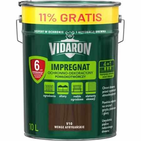 VIDARON IMPREGNAT WENGE AFRYKAN. 10L|Impregnat do drewna