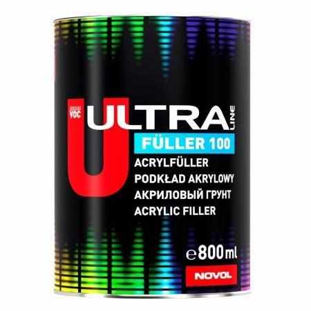 SAMCHEM PODKŁAD AKRYLOWY NOVOL ULTRA FULLER 100 SZARY 800 ml + 160 ml NOVOL Motoryzacja Szary podkład akrylowy dwuskładnikow