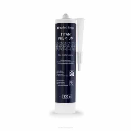SAMCHEM MARBET TITAN PREMIUM Klej do Styropianu 530g Kleje TITAN® PREMIUM - Innowacyjny klej w kolorze śnieżnobiałym o kons
