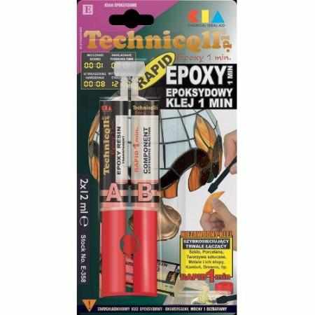 SAMCHEM KLEJ BEZBARWNY NM EPOXY 2x3ml TECHNIQLL Strona główna Bezbarwny klej epoksydowy o bardzo szybkim, kilkuminutowym cza