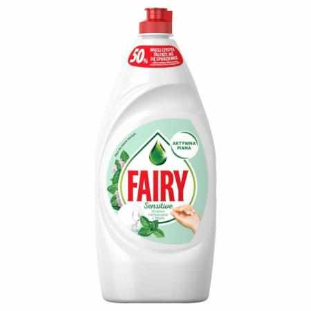 SAMCHEM Fairy Sensitive Płyn do Mycia Naczyń Drzewo Herbaciane z Miętą 900ML SI BOGDAN 