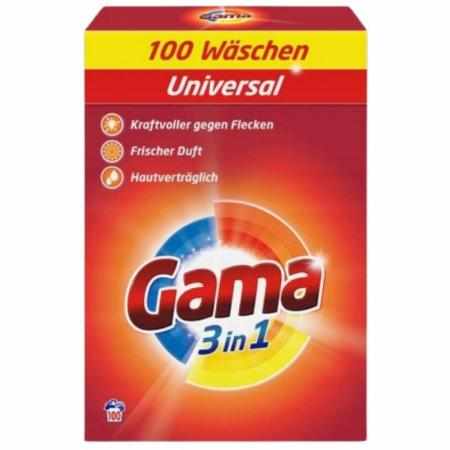 SAMCHEM Gama 3w1 Uniwersalny Proszek do Prania 6KG (100 Prań) Proszki do prania Gama 3w1 Proszek do prania, 6 kg, 100 prań.