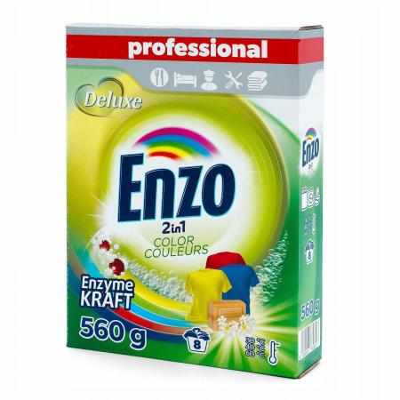 SAMCHEM Proszek Enzo 2w1 560g do koloru, wydajny, świeży zapach, profesjonalny ENZO Proszki do prania Proszek Enzo 2w1 560g 