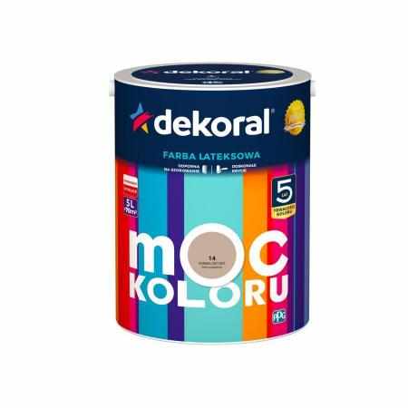 Farba Moc Koloru Karmelowy Beż 5L Dekoral|Farby