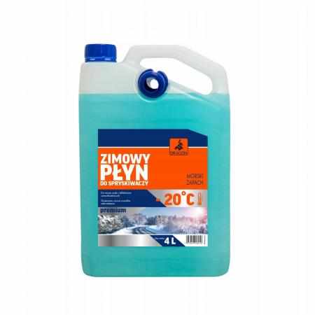 PREMIUM zimowy płyn do spryskiwaczy 4L temp. -20 C z lejkiem DRAGON|Strona główna