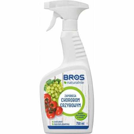 BROS NATURALNIE PREPARAT ŚRODEK NA CHOROBY GRZYBOWE GRZYBA PLEŚŃ 750ML|Dom i ogród