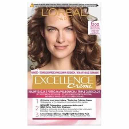 L`Oreal Excellence Creme Farba do włosów 6.0 Naturalny Ciemny Blond|Koloryzacja