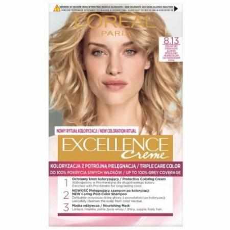 L`Oreal Excellence Creme Farba do włosów 8.13 Perłowy beż|Koloryzacja L`Oreal Excellence Creme Farba do włosów 8.13 Perłowy beż|Koloryzacja