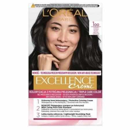 L`Oreal Excellence Creme Farba do włosów 1 Czerń|Koloryzacja